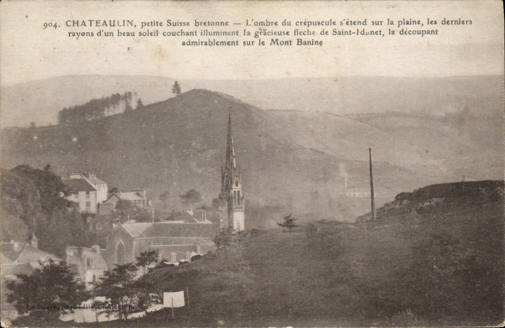 VINTAGE POSTCARD Chateaulin Small Swiss Breton