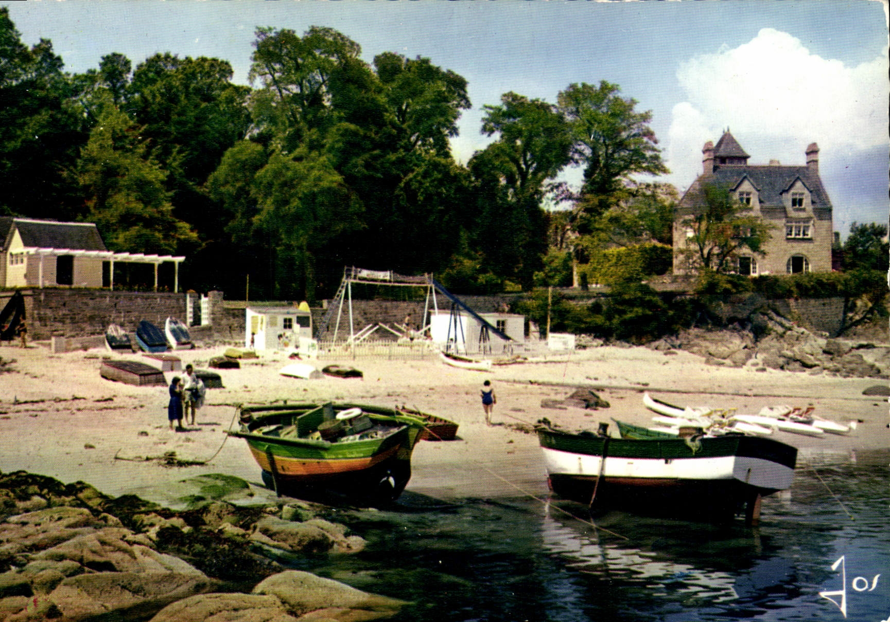 MODERN CARD Brittany Colors Beg Meil the Beach of the Hold