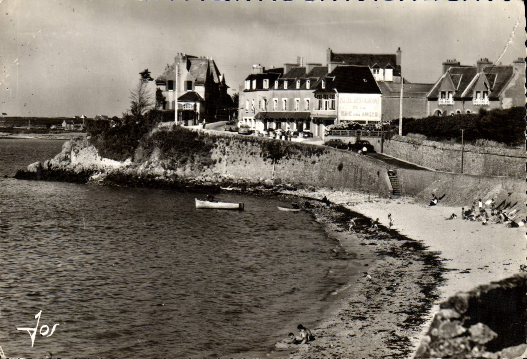 MODERN CARD Brittany Aberwrach the Beach And the Hotel Of Bay Of the Angels