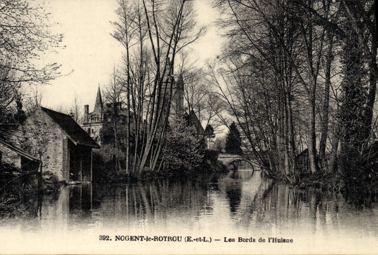 VINTAGE POSTCARD Nogent Rotrou Edges Of Huisne