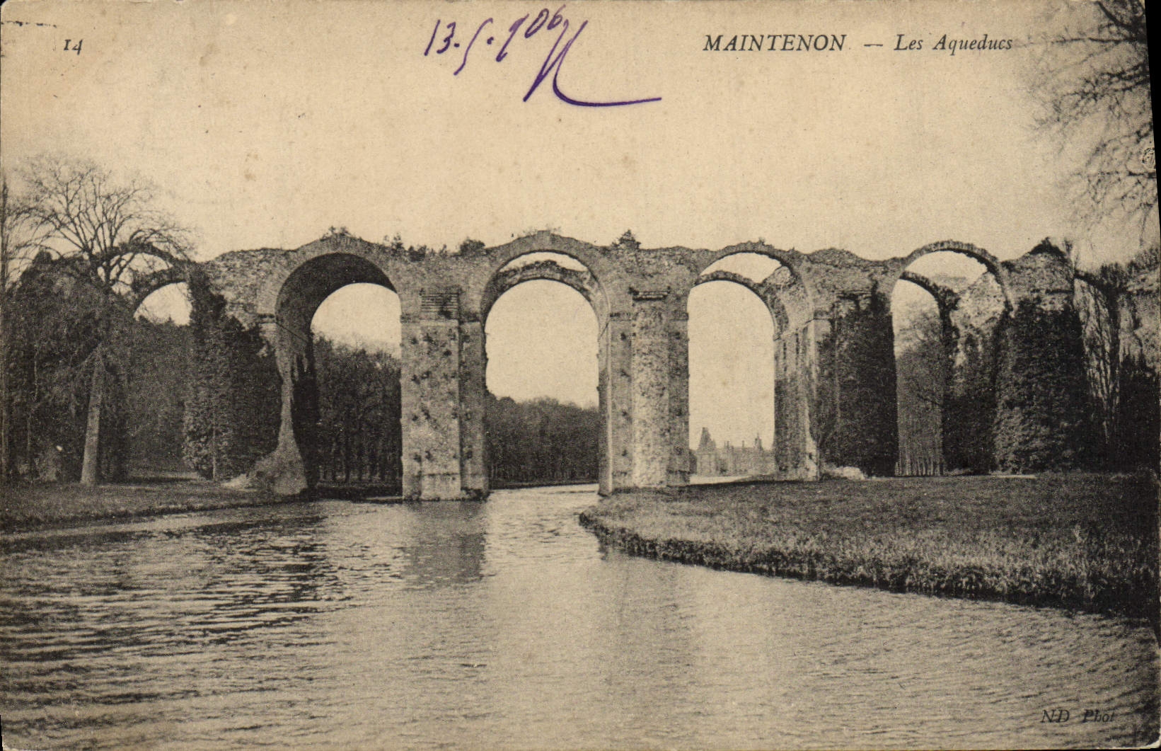 CPA Maintenon Les Aqueducs