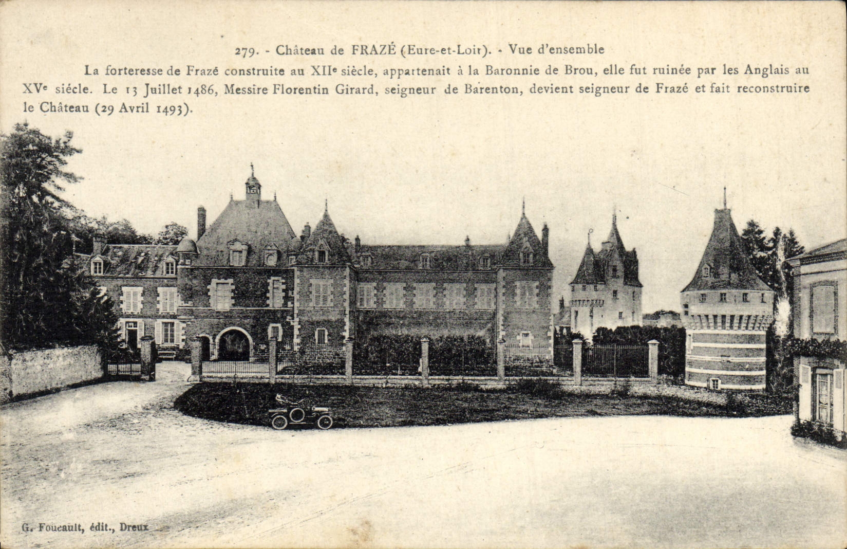 Cuadro total de Castle De Fraze de la POSTAL de la VENDIMIA