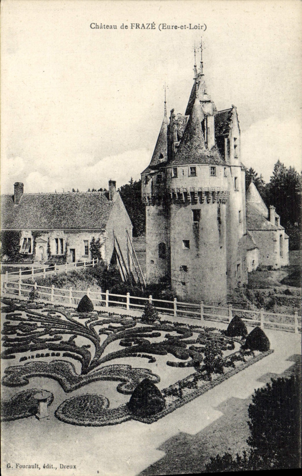 POSTAL Castle De Fraze de la VENDIMIA