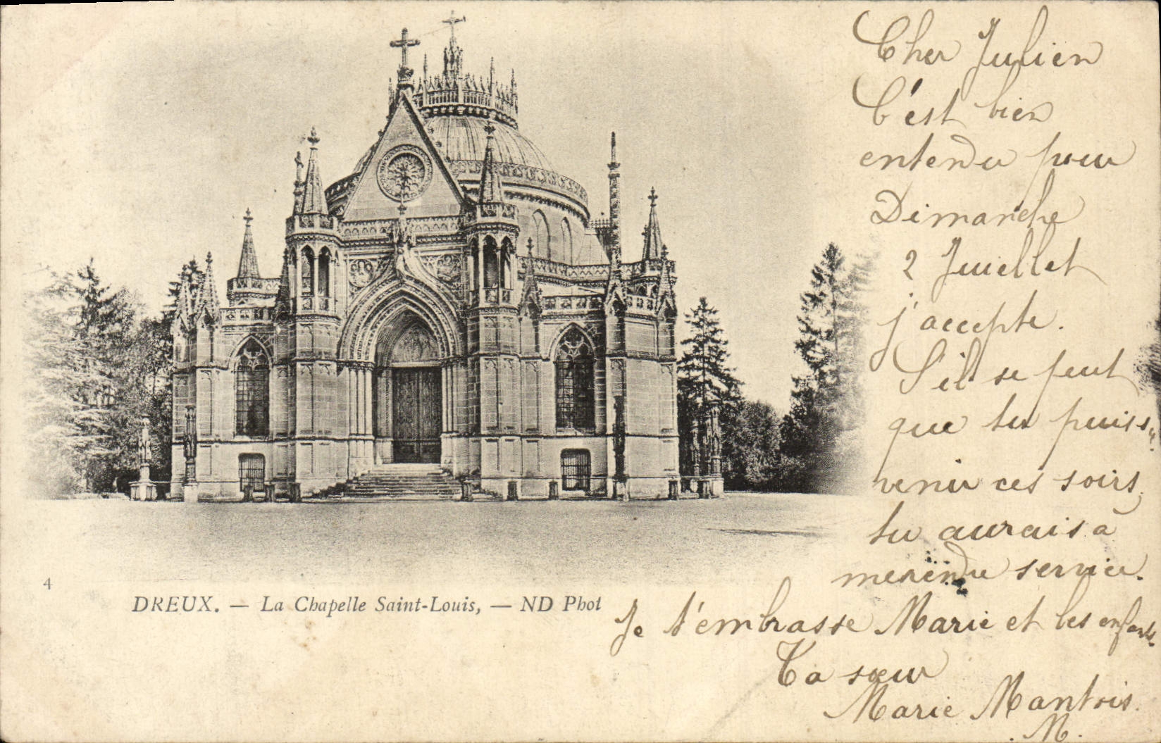 CPA Dreux La Chapelle Saint Louis