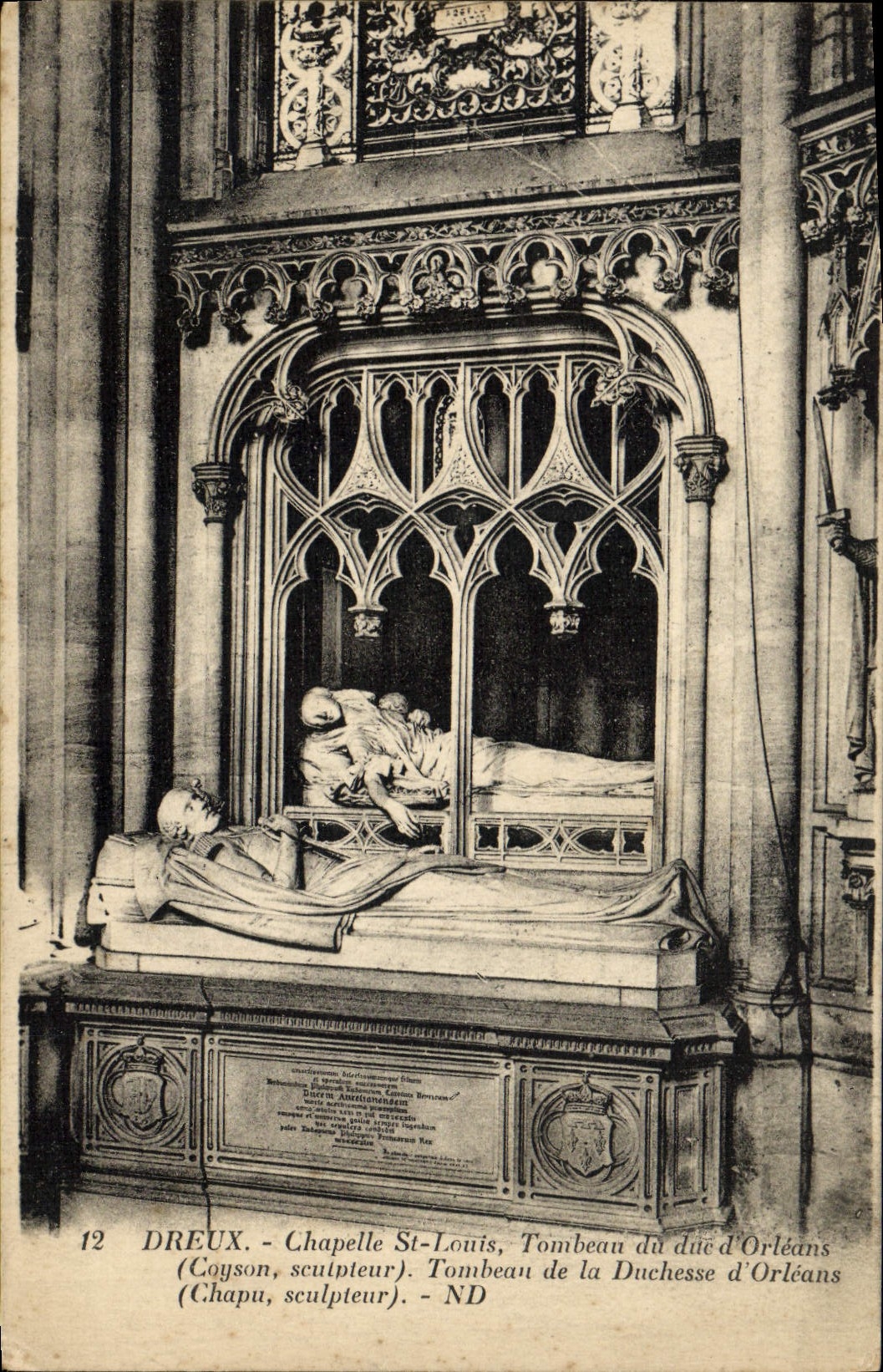 CPA Dreux Chapelle St Louis Tombeau Du Duc D'Orleans Duchesse d'Orleans