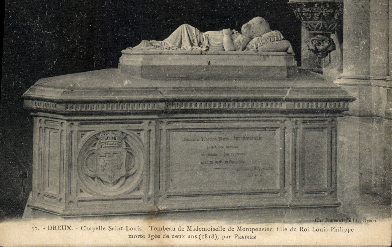 CPA Dreux Chapelle Saint Louis Tombeau De Mademoiselle De Montpensier