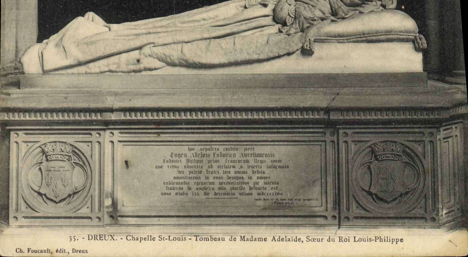 CPA Dreux Chapelle St Louis Tombeau De Mademe Adelaide Soeur du roi Louis Philippe