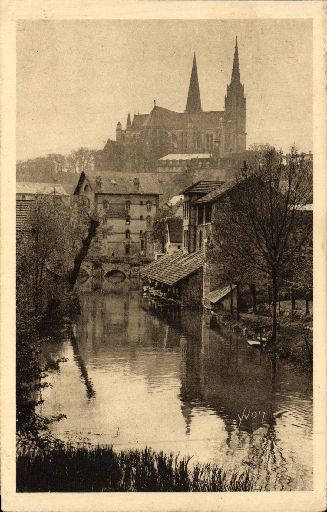 CPA La Douce France Chartres Les Bords De l'Eure Lavoir 