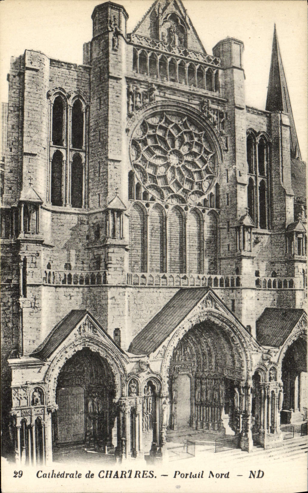 CPA Cathedrale De Chartres Portail Nord
