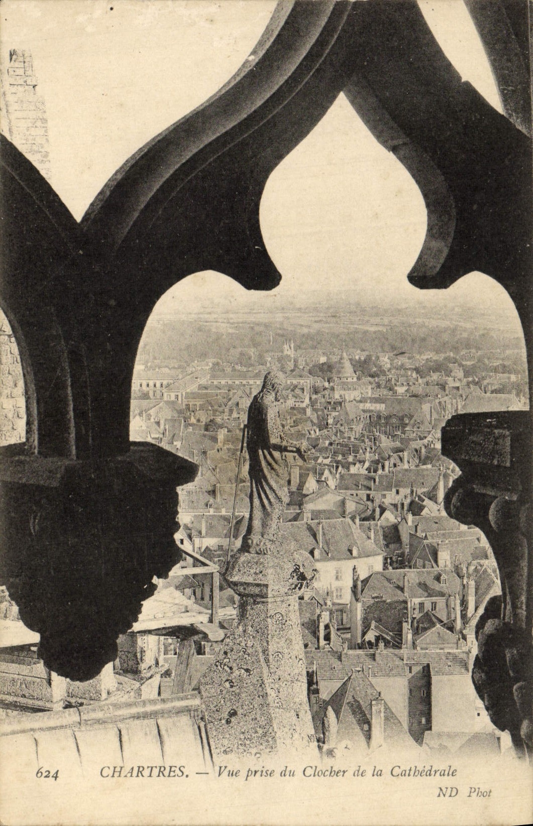 CPA Chartres Vue Prise Du Clocher De La Cathedrale