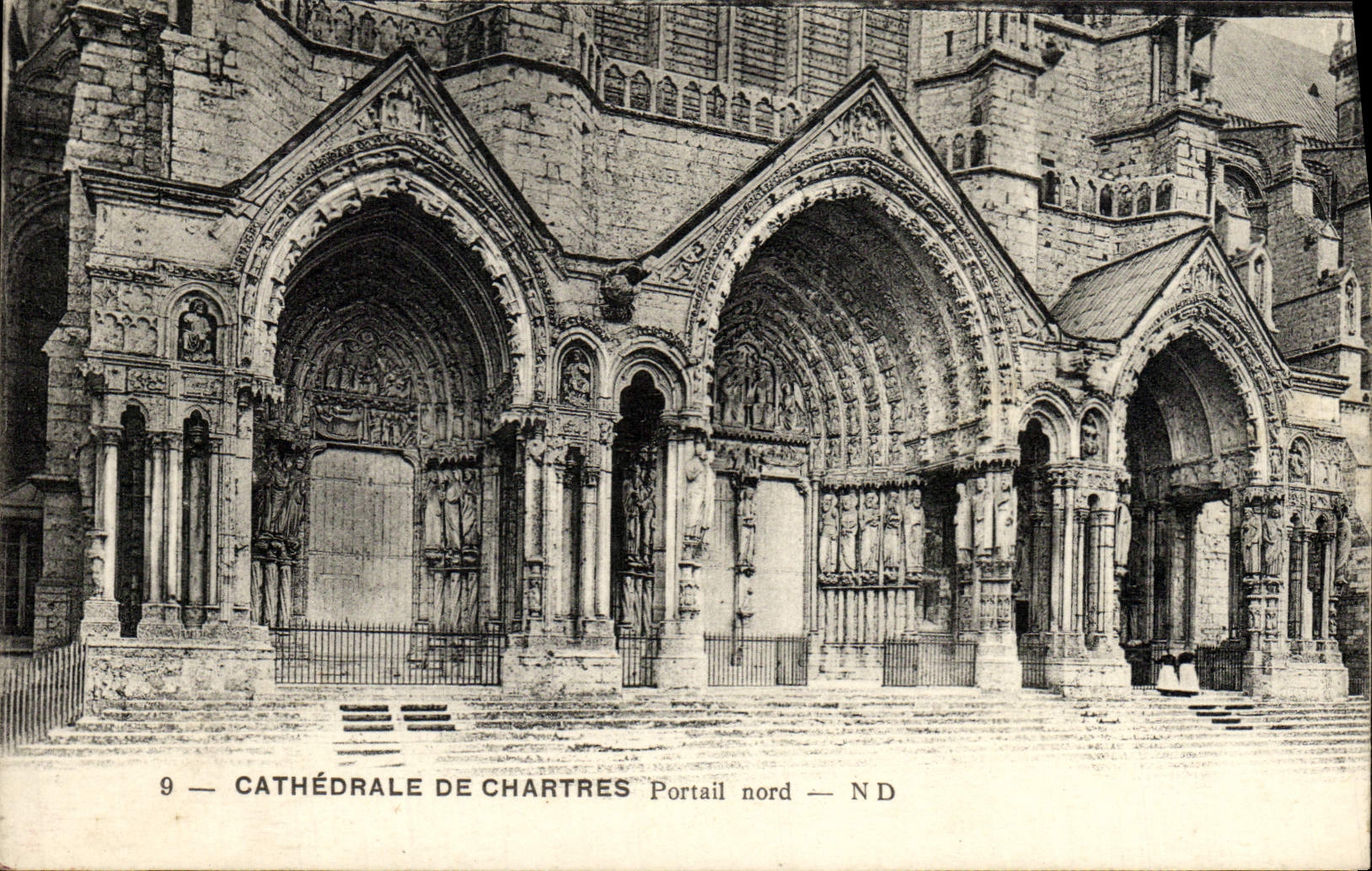 CPA Cathedrale De Chartres Portail Nord