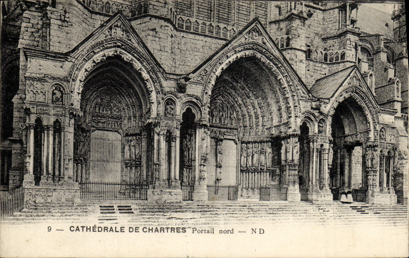 CPA Cathedrale De Chartres Portail Nord