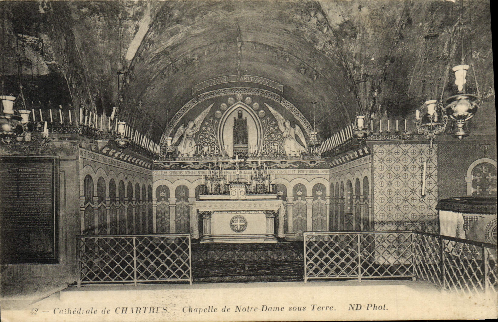 CPA Cathedrale De Chartres Chapelle De Notre Dame Sous Terre