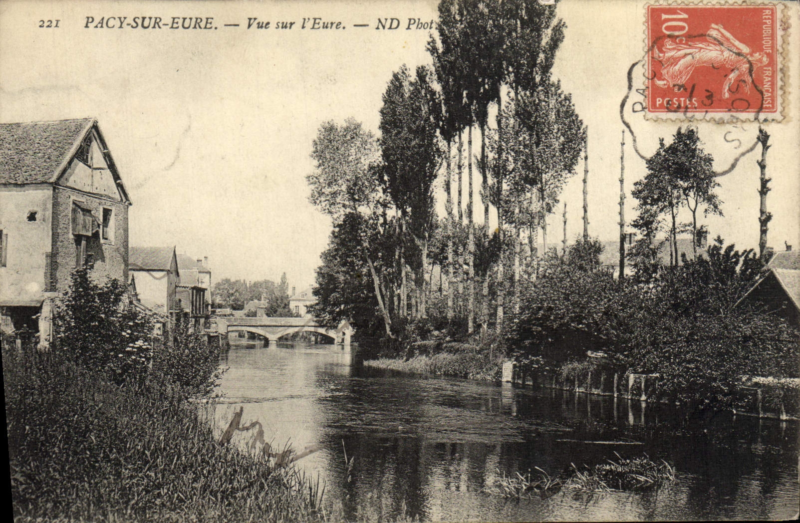 VINTAGE POSTCARD Pacy On the Eure Seen On the Eure