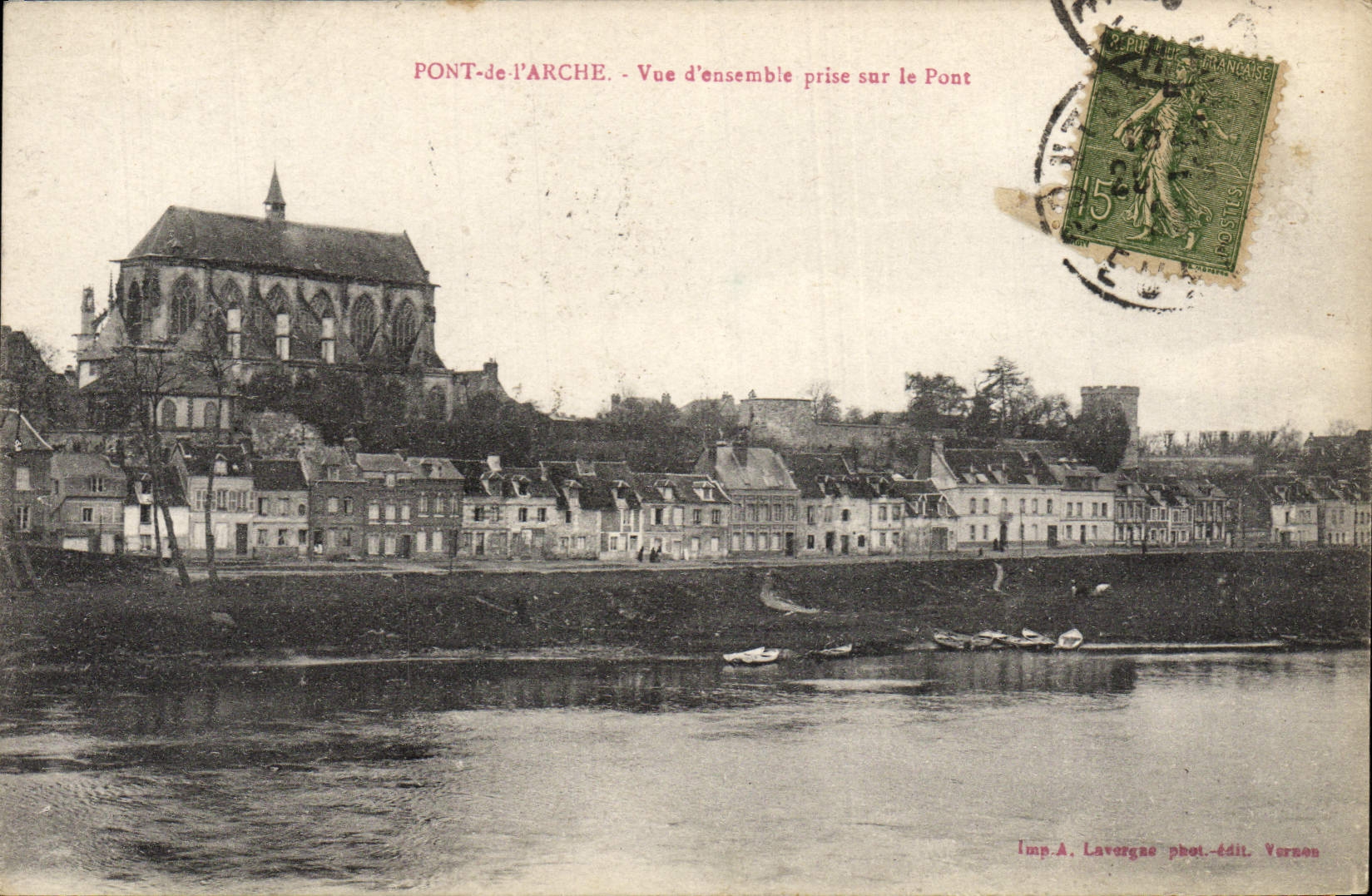 VINTAGE POSTCARD Bridge Of the Arch Overall picture Catch On the Bridge