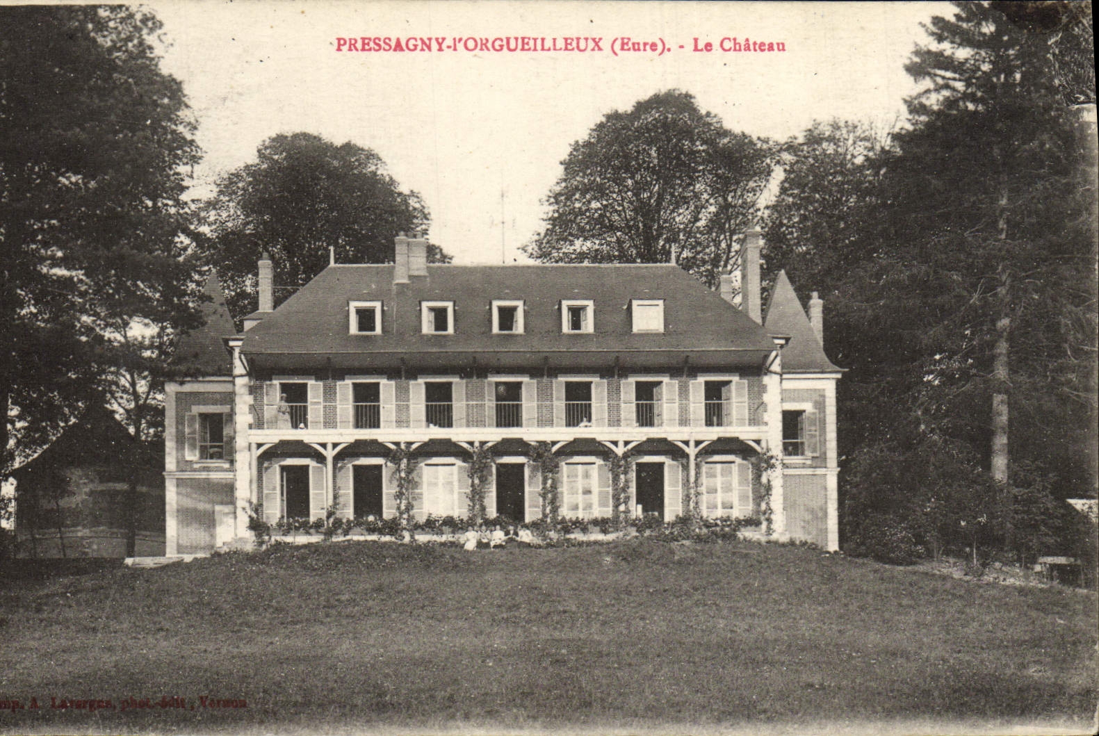 CPA Pressagny I'Orgueilleux Le Chateau
