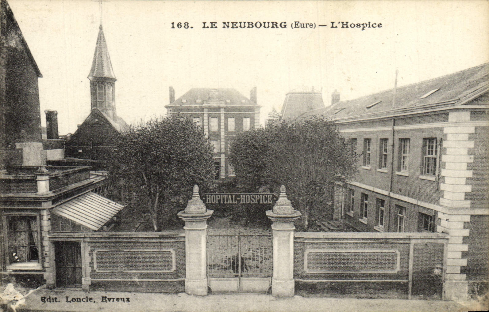 VINTAGE POSTCARD Neubourg the Old people's home