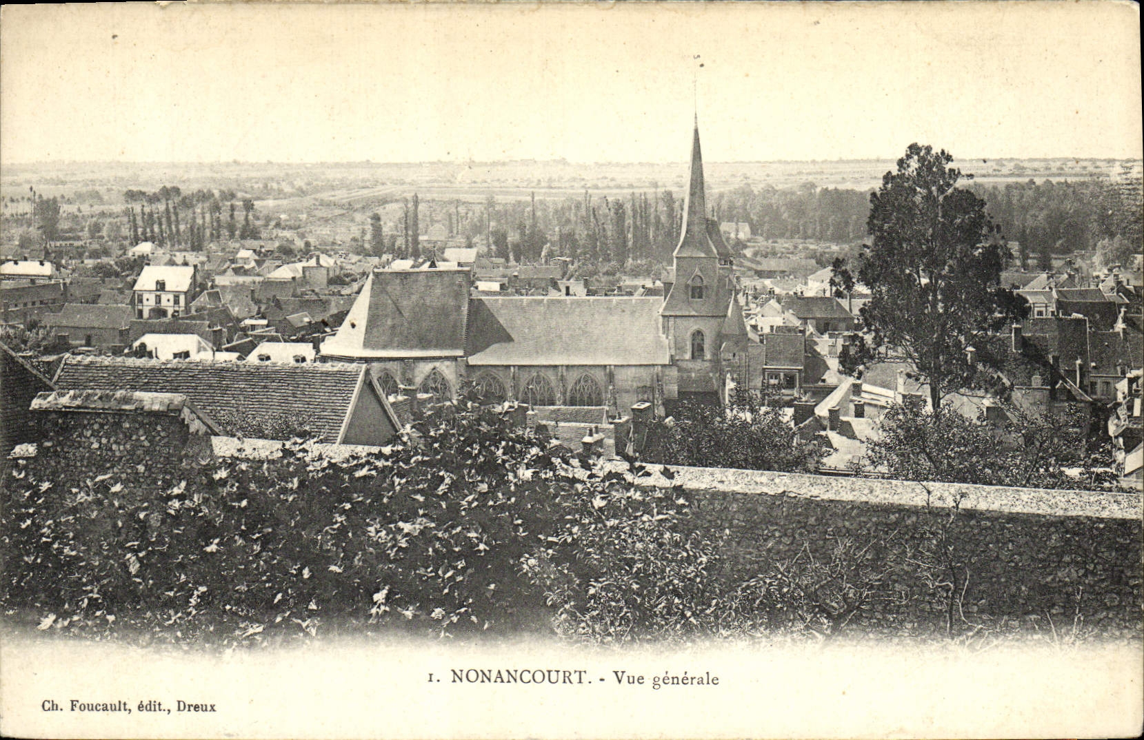 CPA Nonancourt Vue Generale