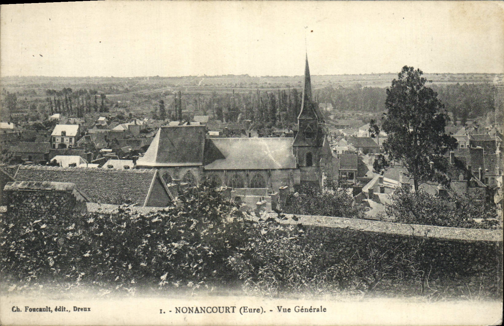 CPA Nonancourt Vue Generale