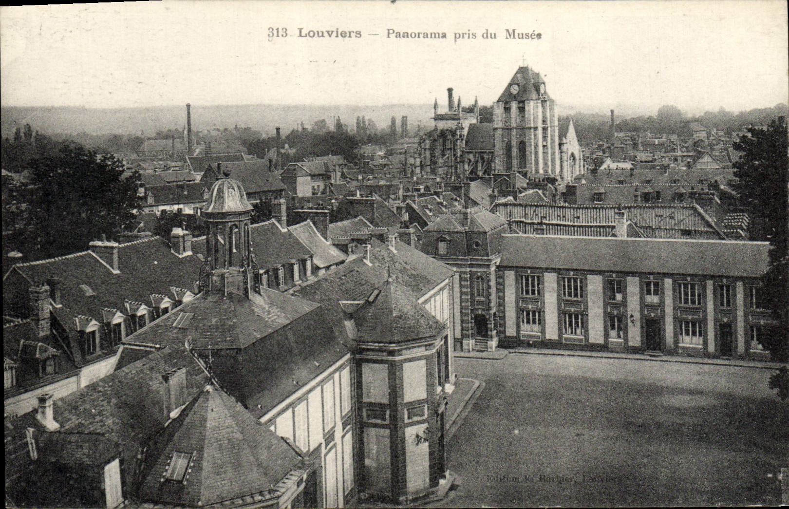 CPA Louviers Panorama Pris Du Musee