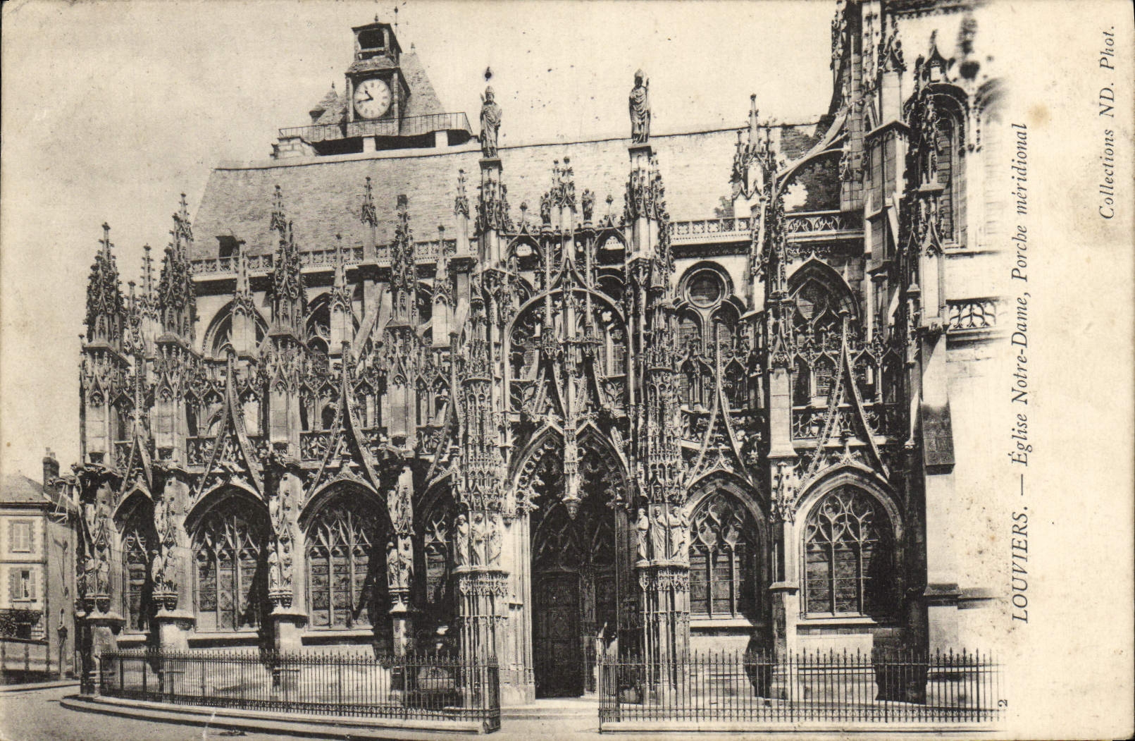 CPA Louviers Eglise Notre Dame Porche Meridional