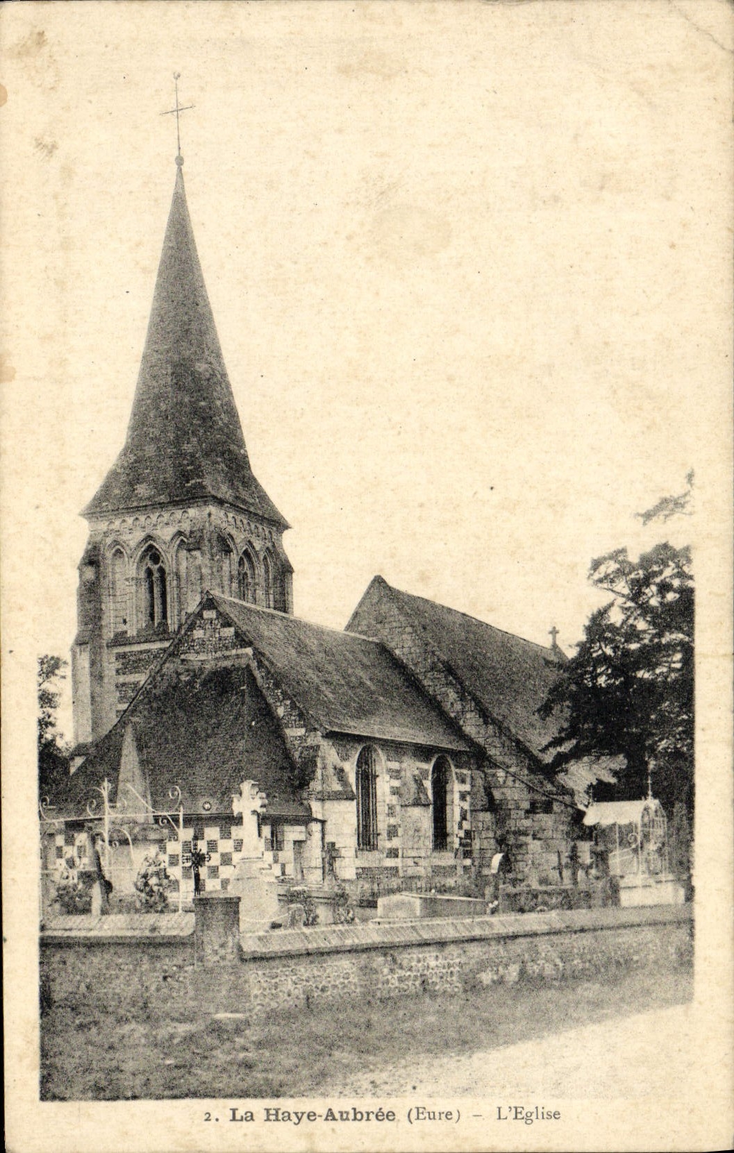 CPA La Haye Aubree L'Eglise