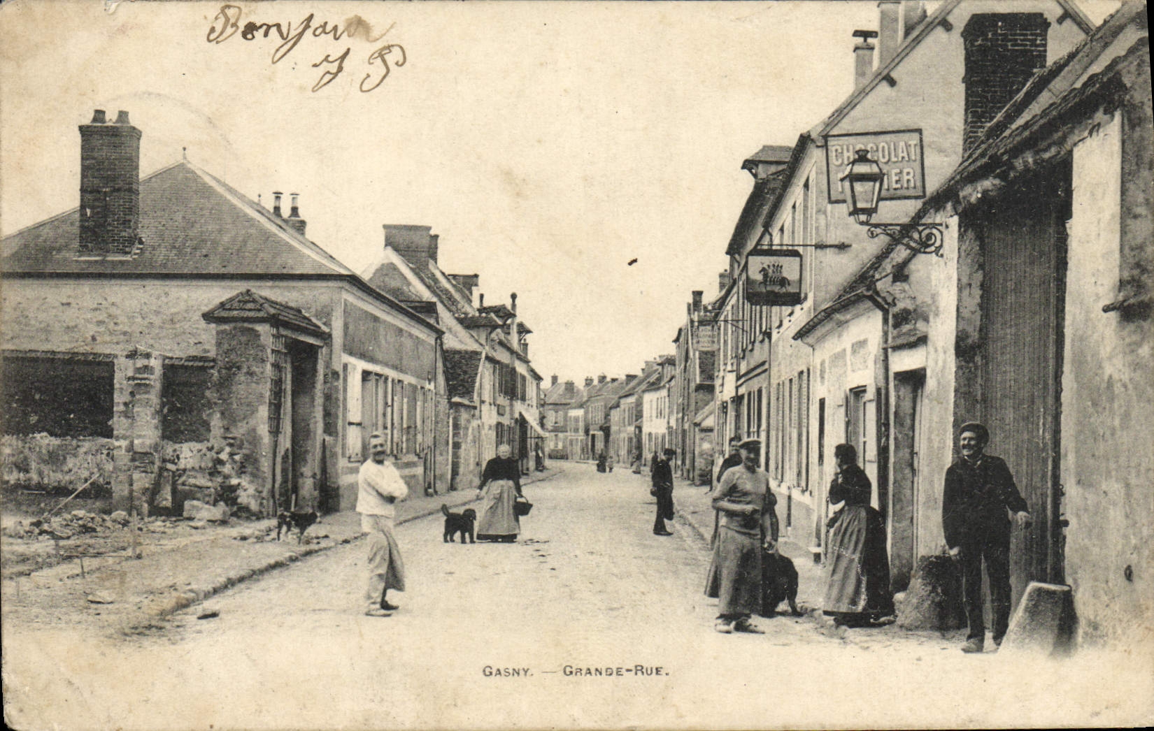CPA Gasny Grande Rue