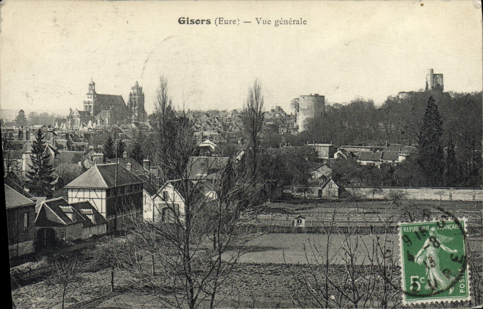 VINTAGE POSTCARD Gisors View