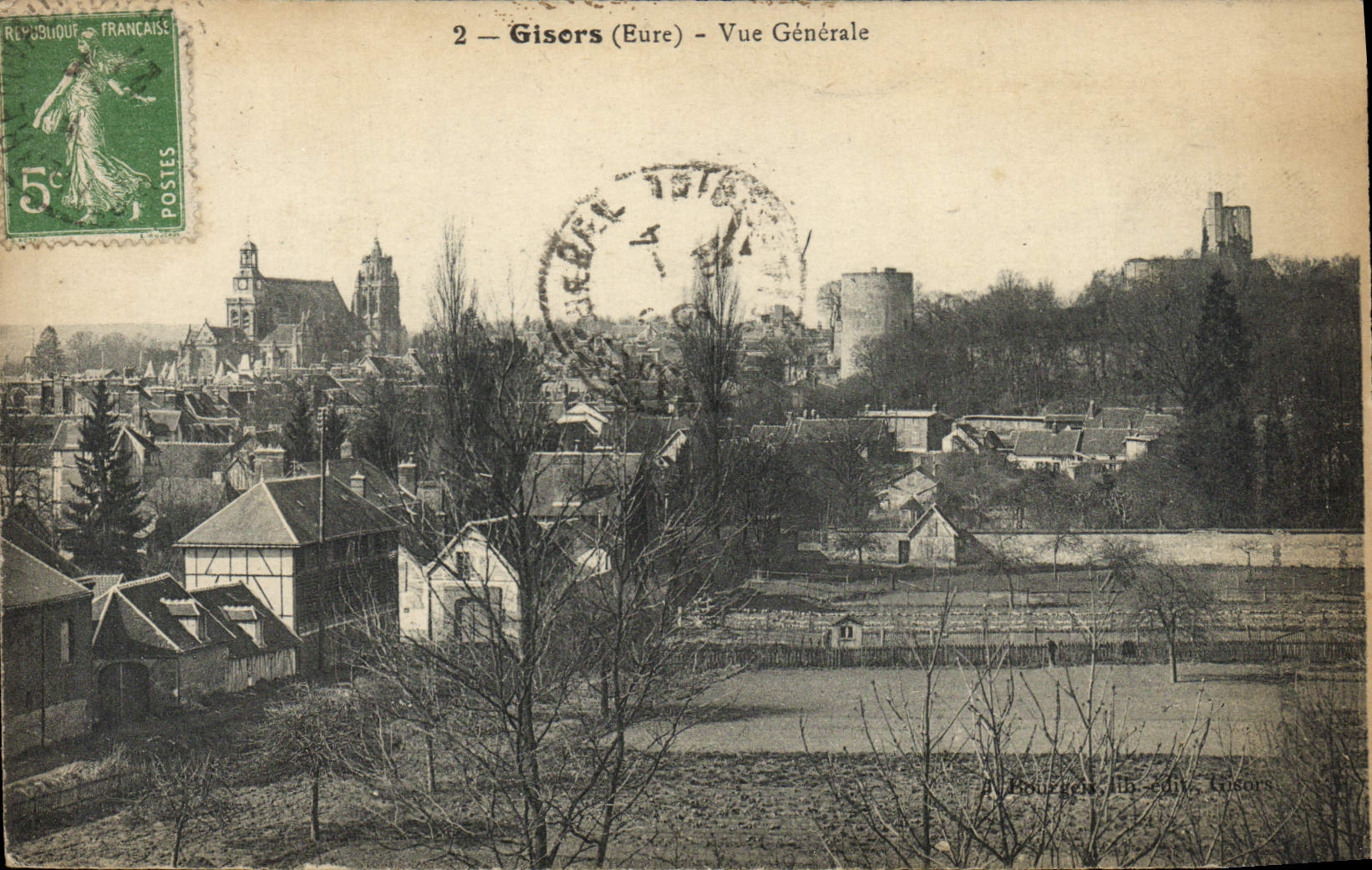 CPA Gisors Vue Generale