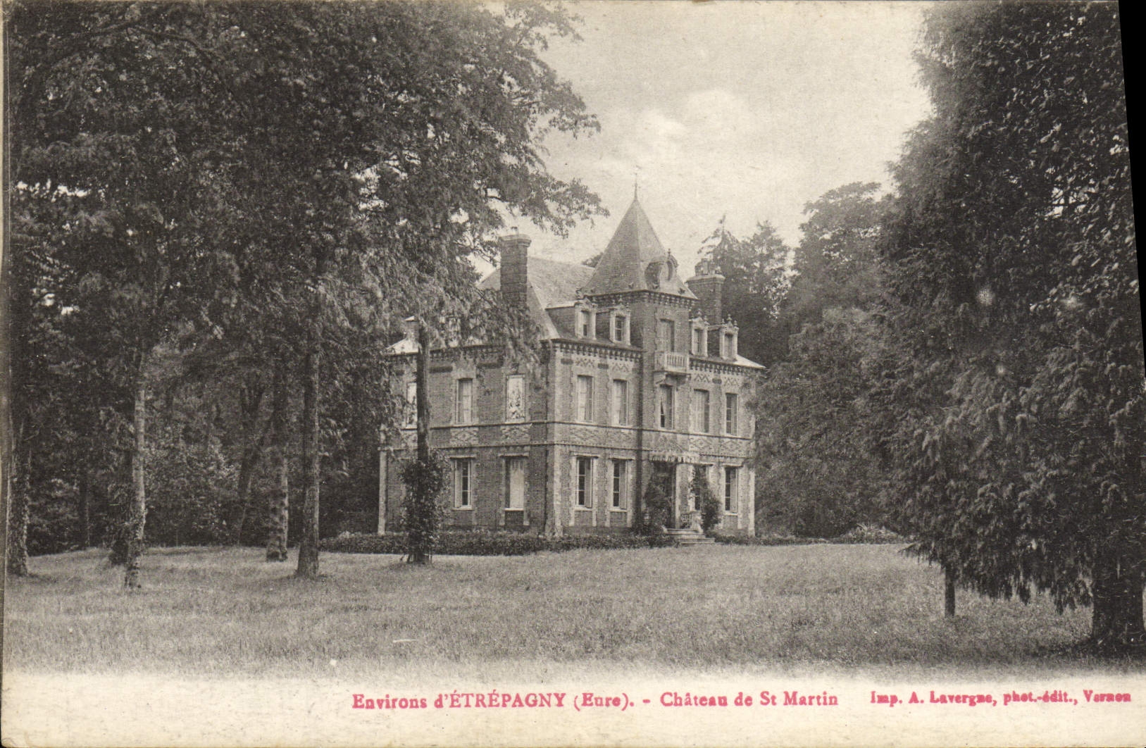 CPA Environs d'Etrepagny Chateau De St Martin
