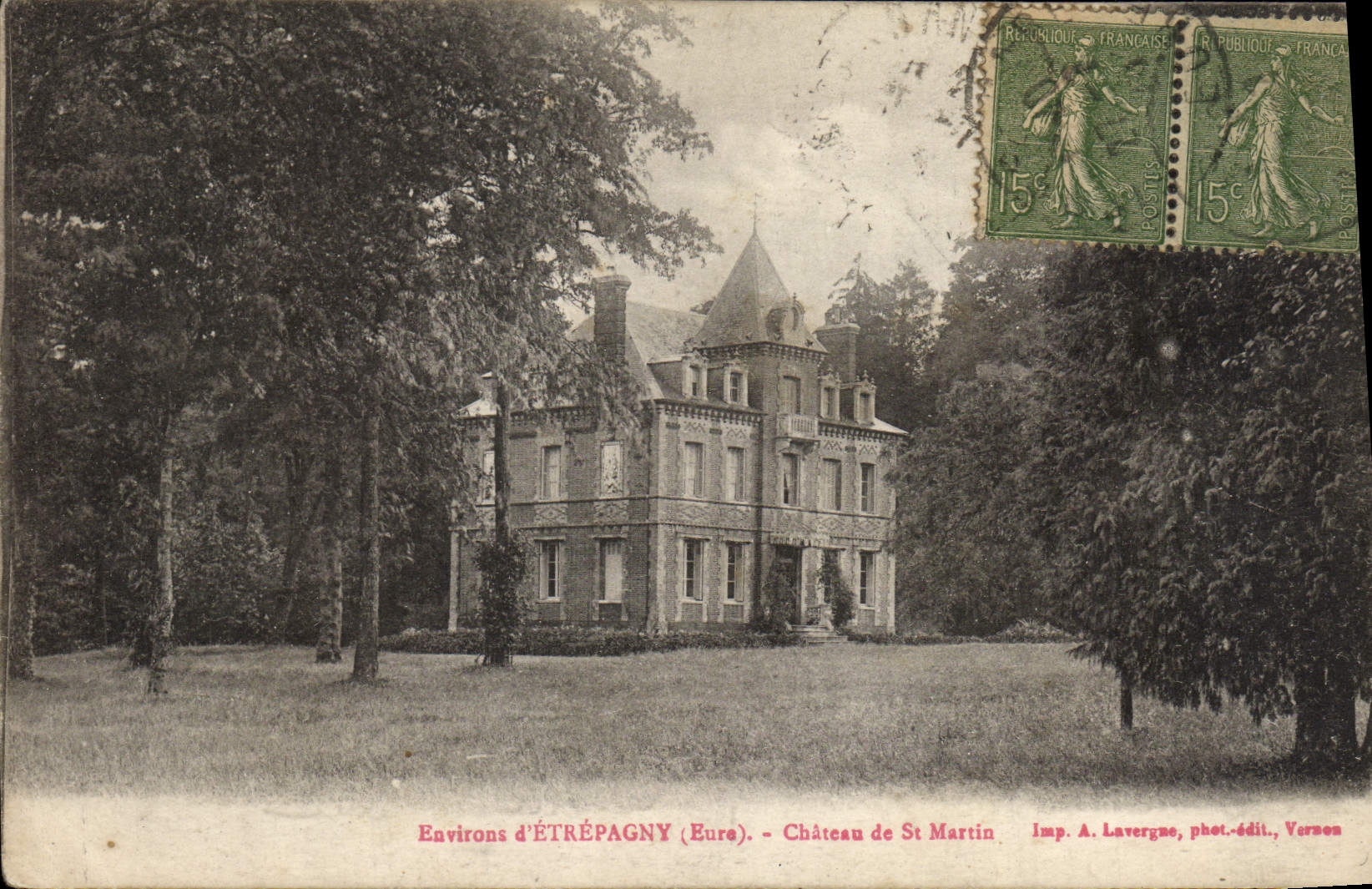 CPA Environs d'Etrepagny Chateau De St Martin