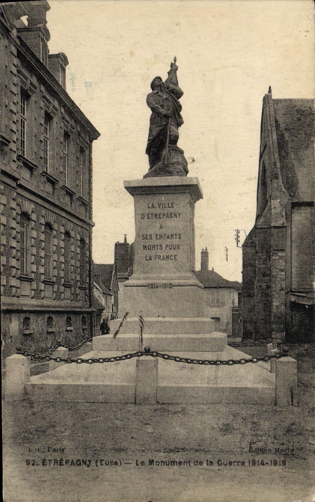 CPA Etrepagny Le Monument De La Guerre 1914 1918 Militaria