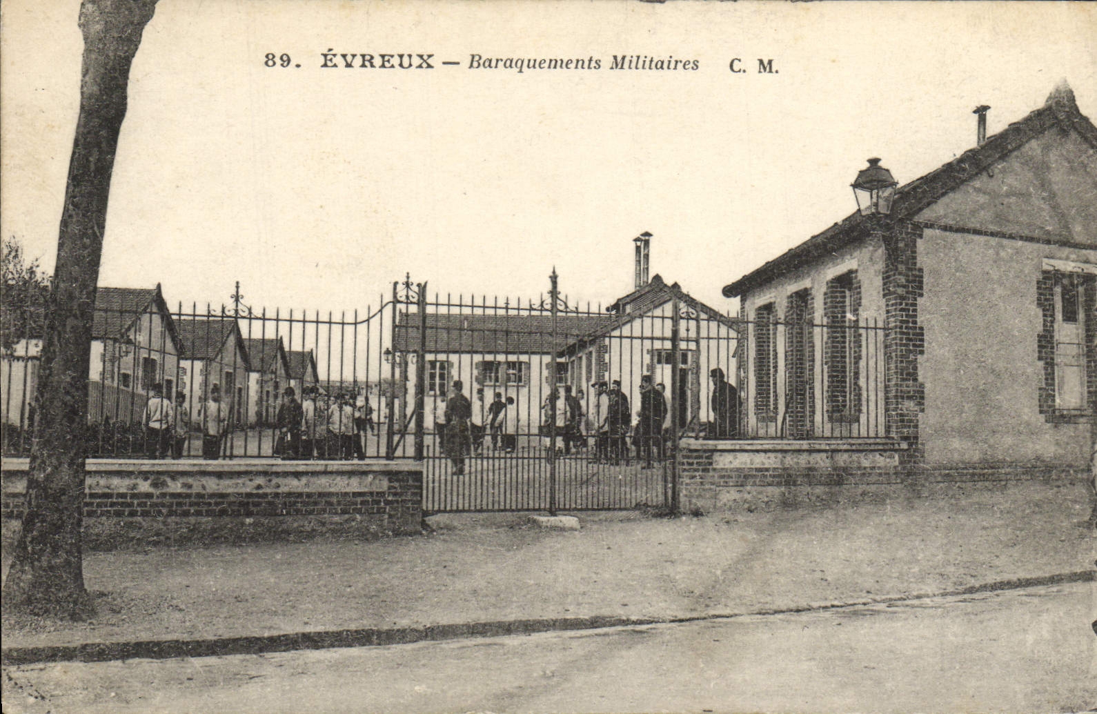 VINTAGE POSTCARD Evreux Military Hutments Militaria