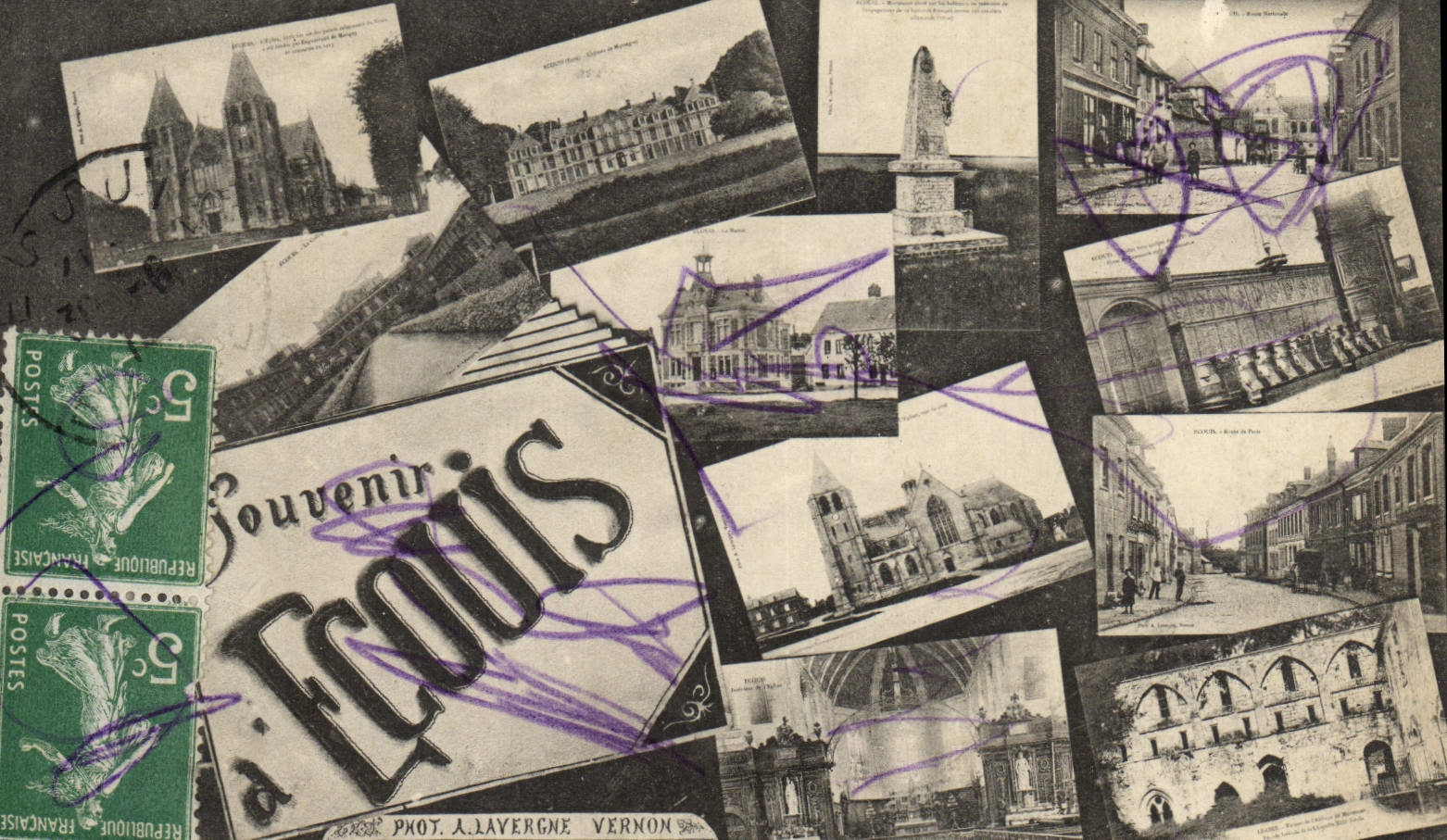 CPA Souvenir d'Ecouis Ecouis 