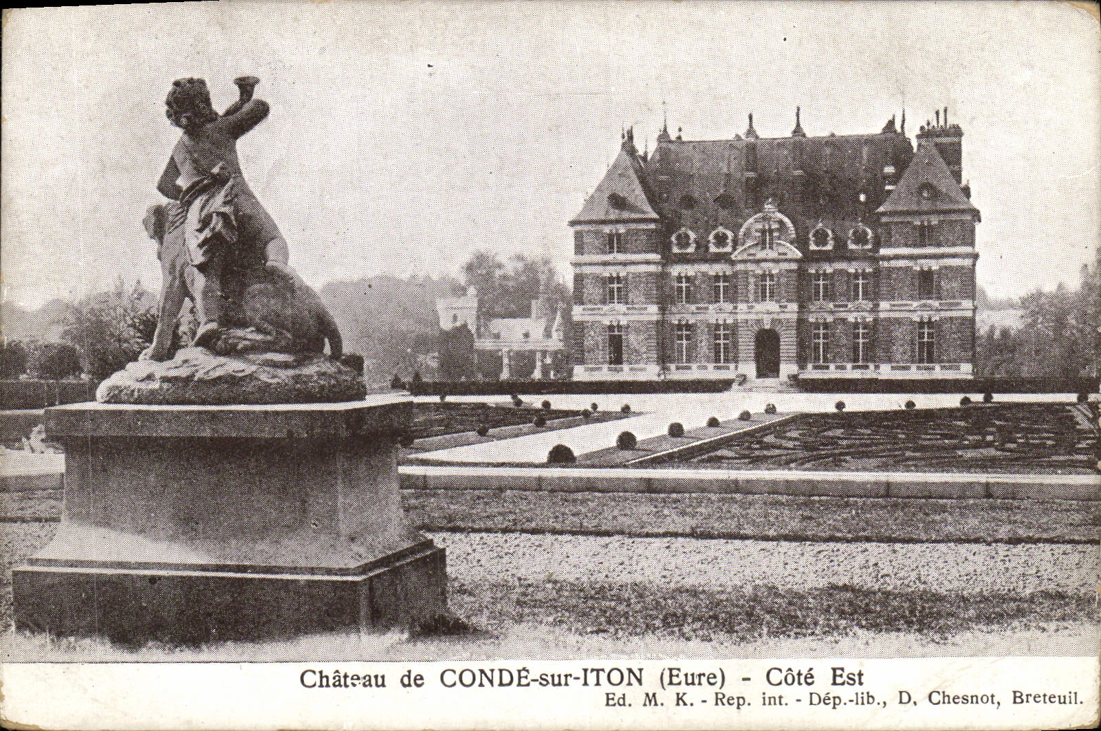 CPA Chateau De Conde Sur Iton Cote Est