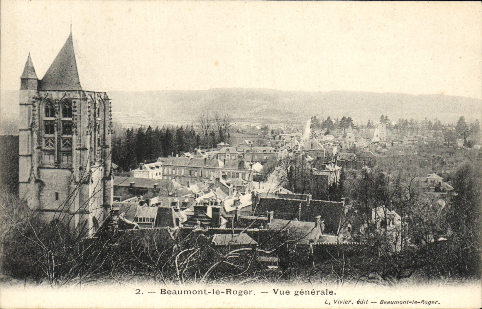 VINTAGE POSTCARD Beaumont the Roger View