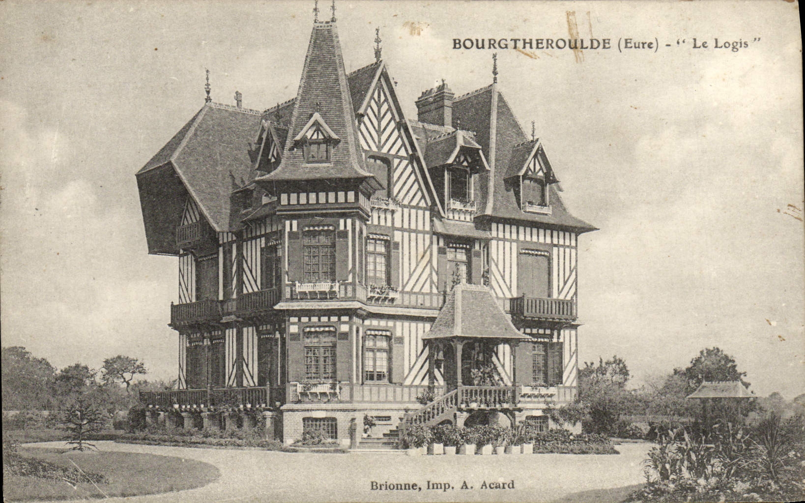 VINTAGE POSTCARD Bourgtheroudle the Home