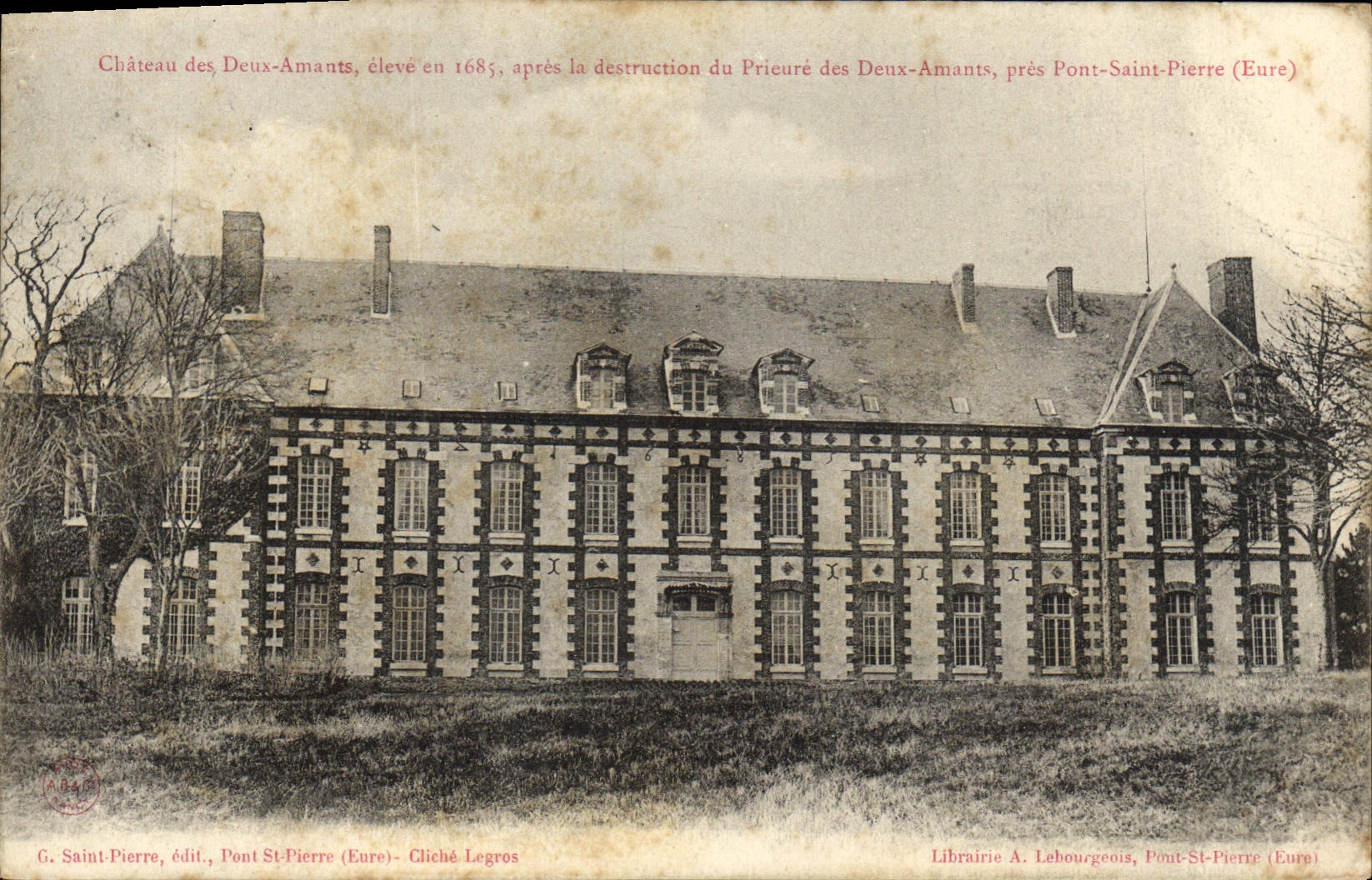 CPA Chateau des Deux Amants Apres la destruction du Prieure des Deux Amants