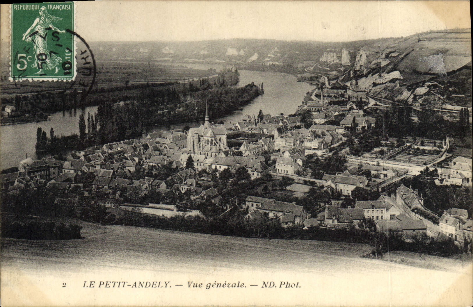 VINTAGE POSTCARD Pettit Andely View