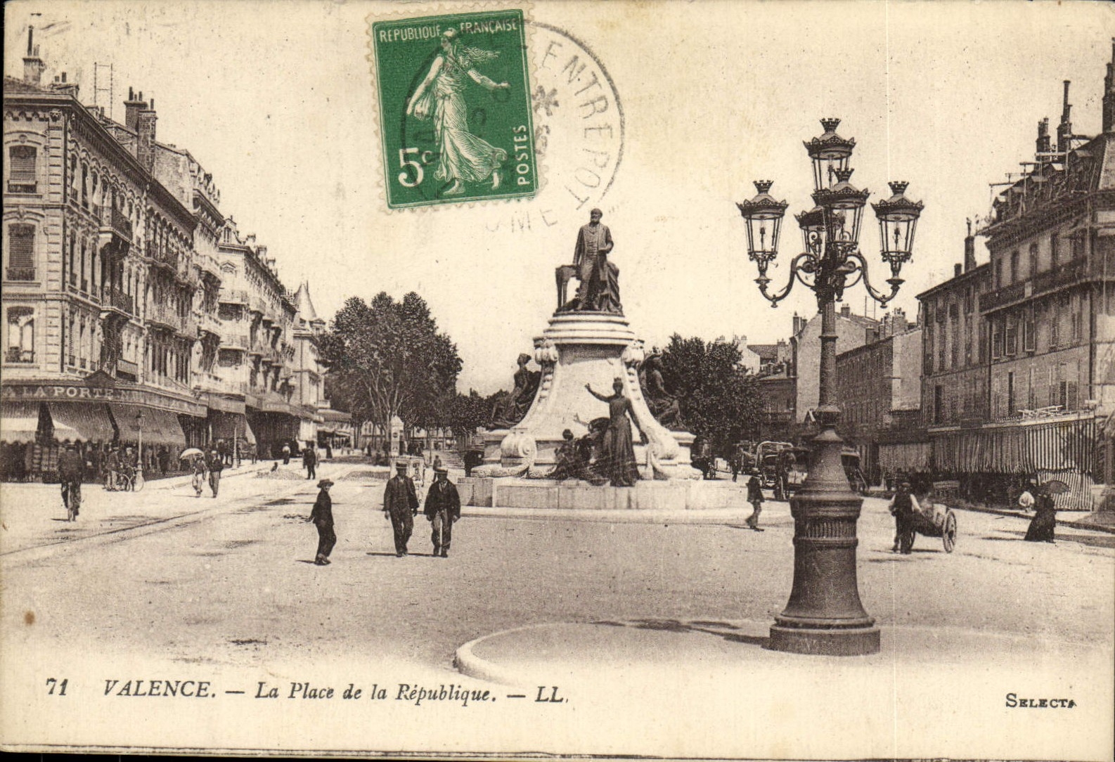 Valencia de la POSTAL de la VENDIMIA el lugar de la república