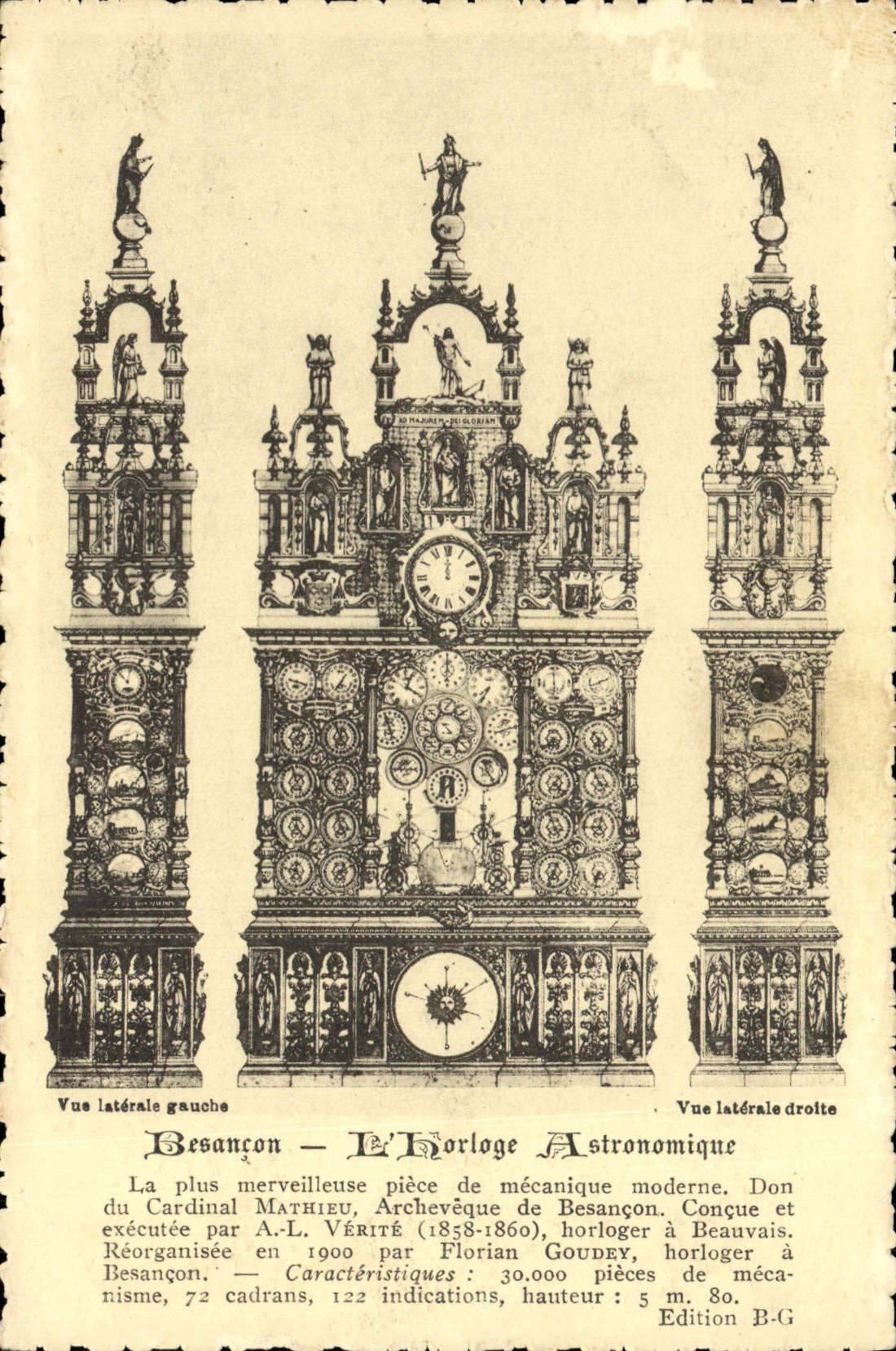 CPA Besancon Horloge astronomique 