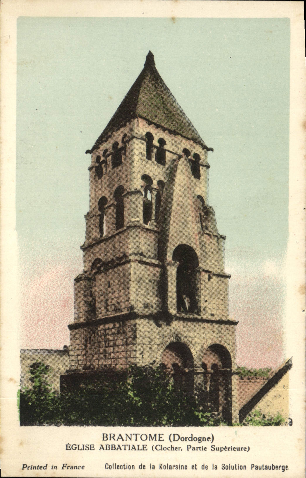 CPA Brantome Eglise Abbatiale
