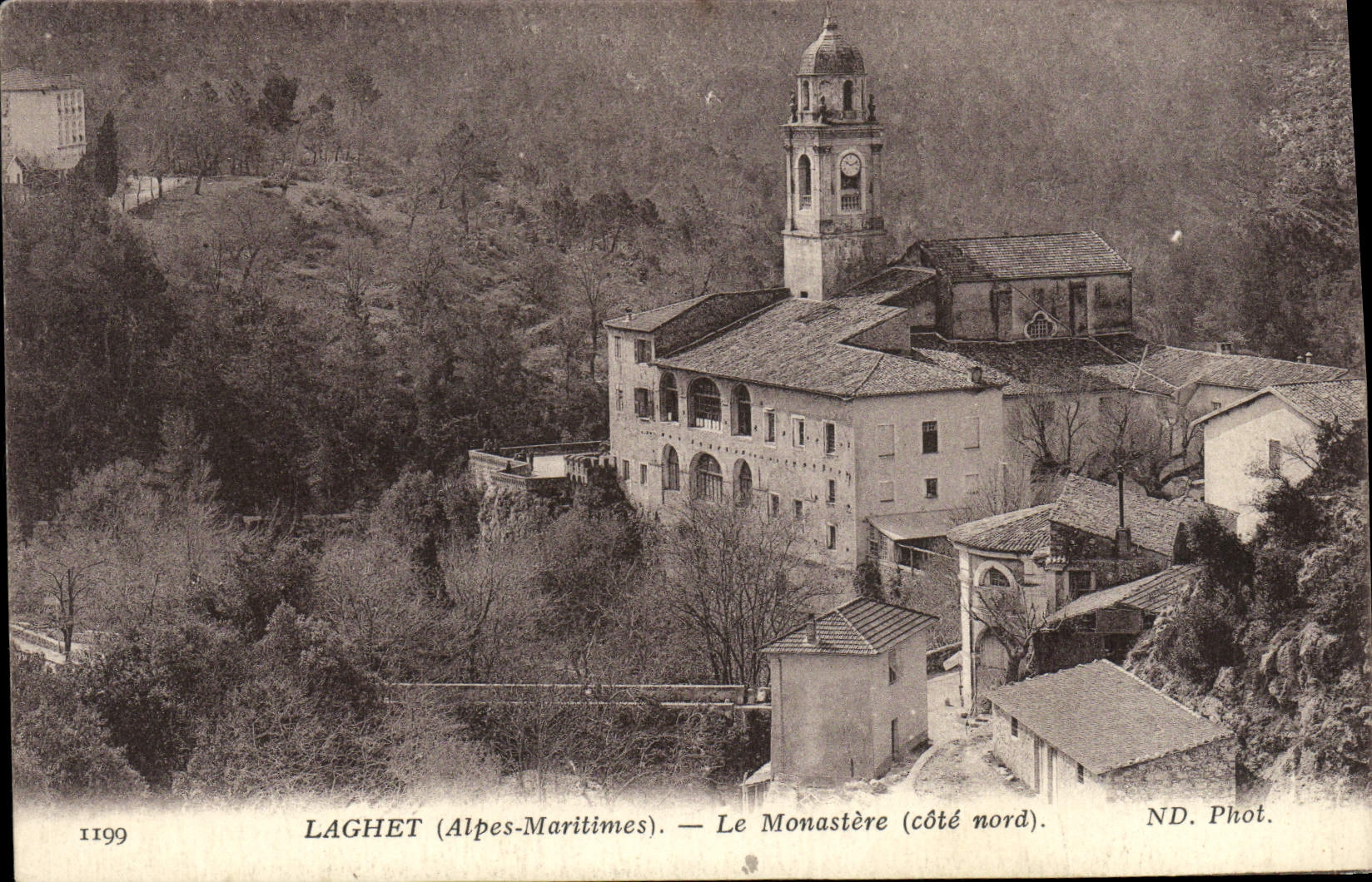 VINTAGE POSTCARD Laghet the Monastery