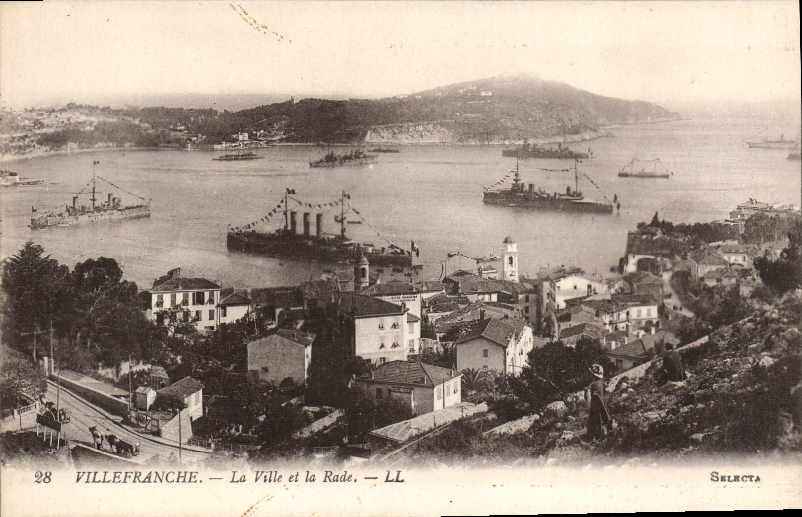 CPA Villefranche La Ville et la Rade Bateaux