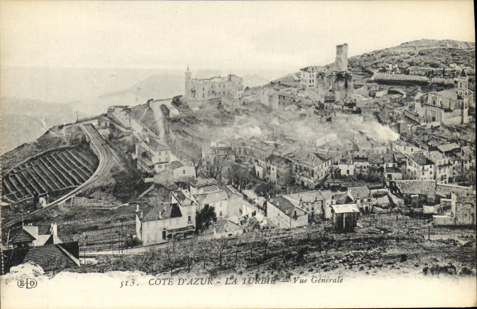 CPA Cote D'Azur La Turbie Vue Generale