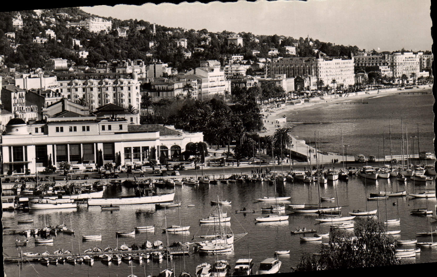 MODERN CARD Cannes the Port the casino the Small cross Boats