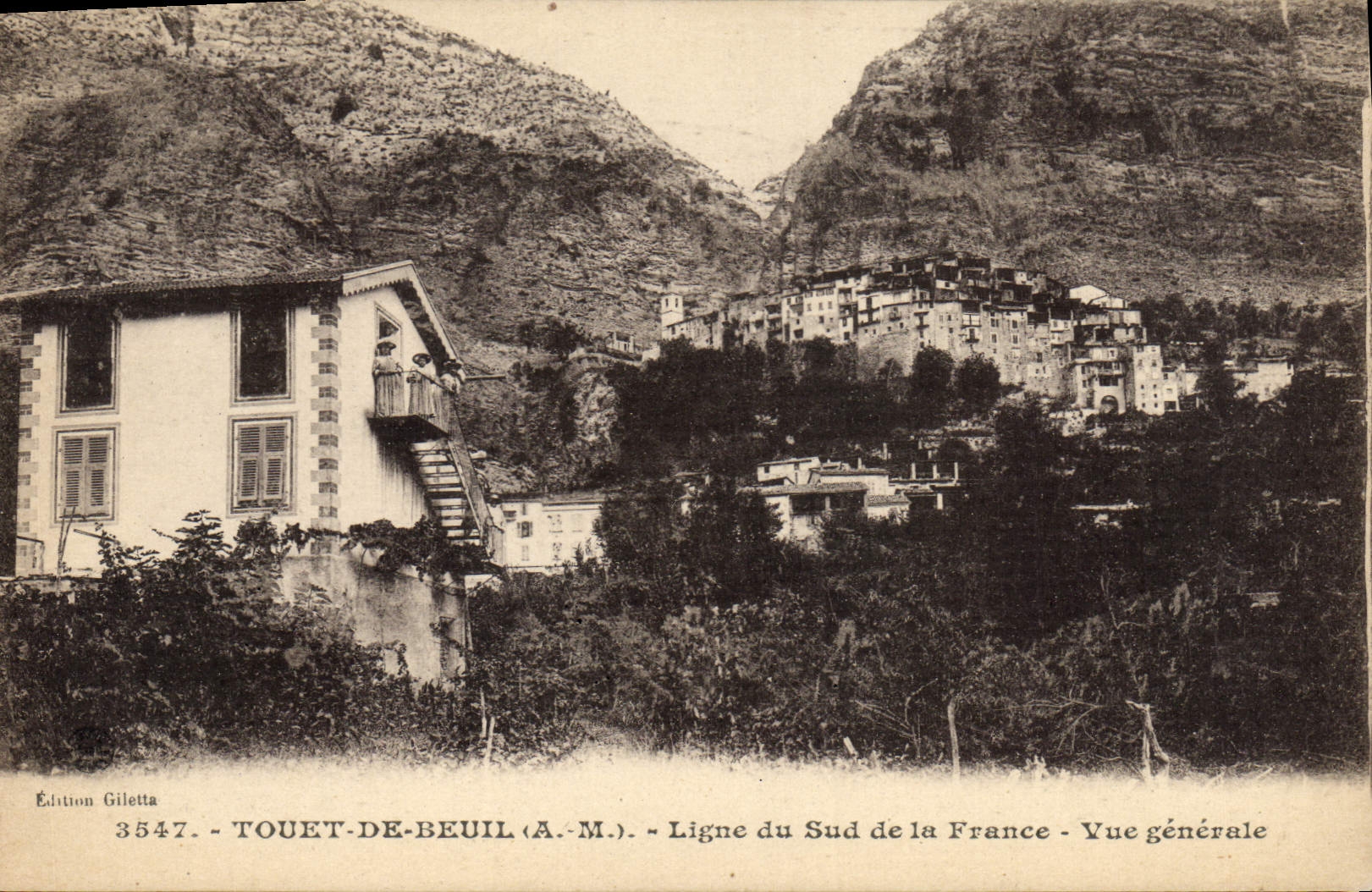 CPA Touet De Beuil Ligne du Sud de la France Vue Generale