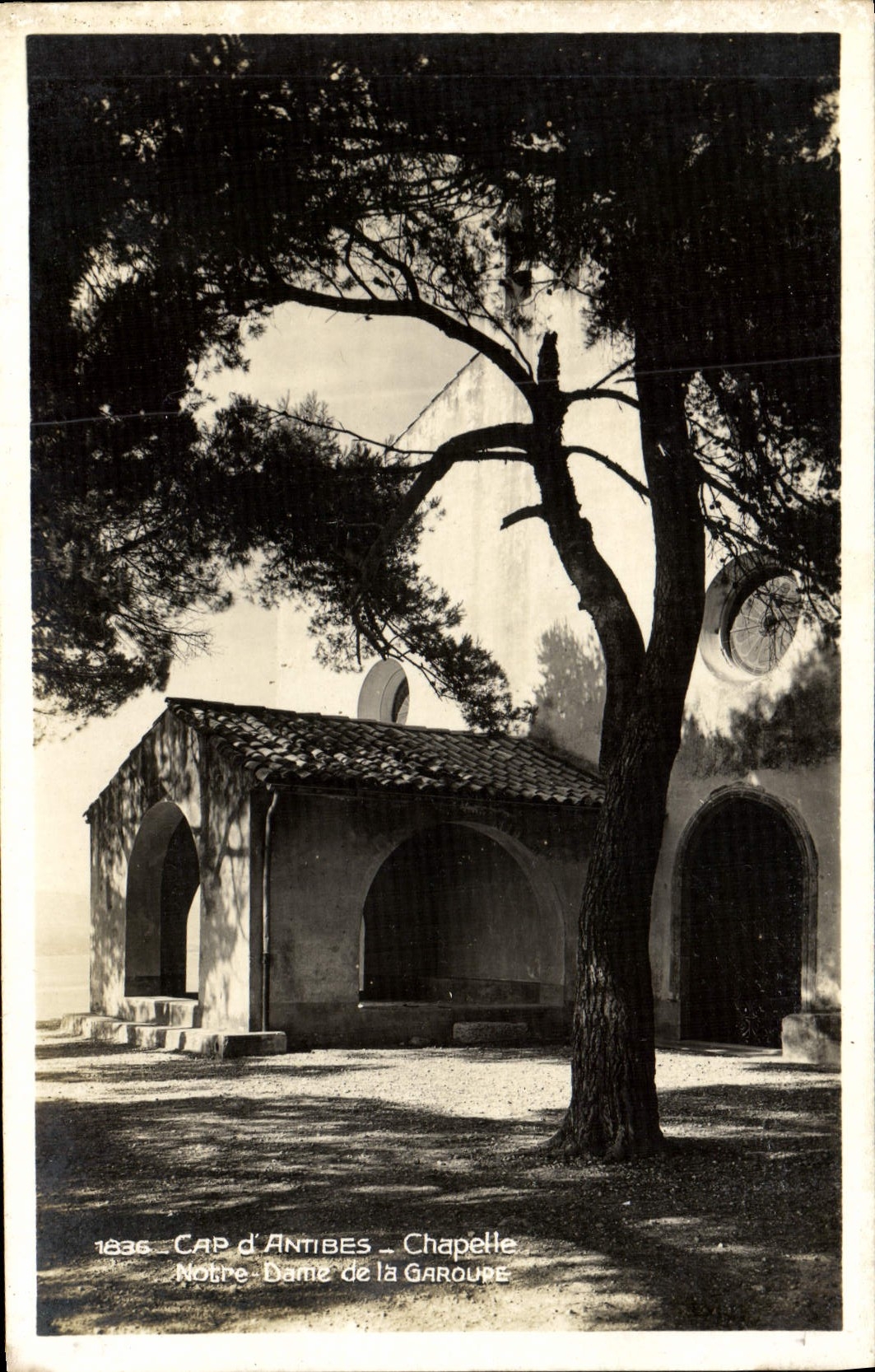 VINTAGE POSTCARD Cape d' Antibes Notre Dame Vault of Garoupe