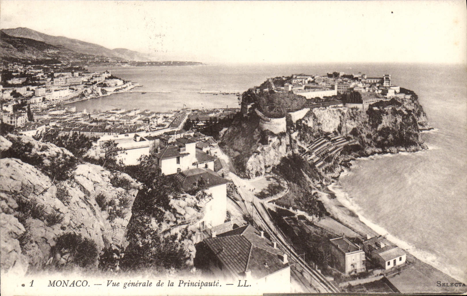 CPA Monaco Vue Generale de la Principaute