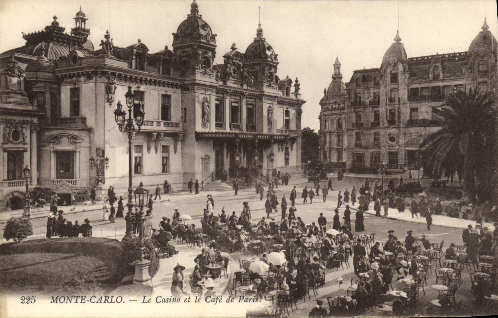 CPA Monte Carlo Le Casino et le Cafe de Paris